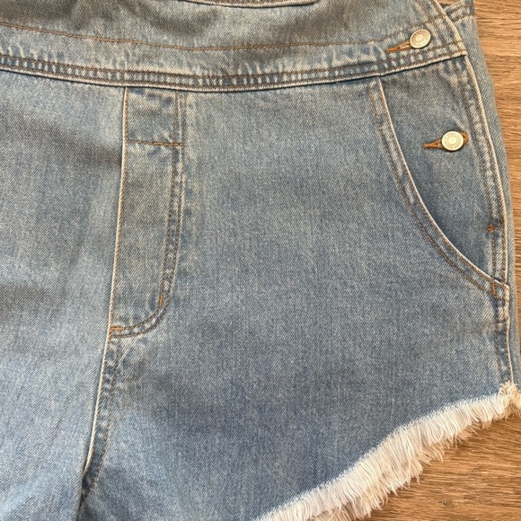 The Laundry Room Little Howdies Overalls Shorts Women’s Medium/Large - Picture 8 of 13